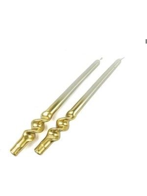Mikasa Moor Gold Yeşil 2li Mum 30CM
