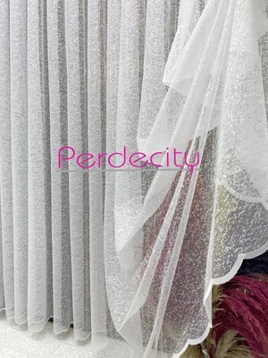 Perdecity Kum Desen 1x2,5 Sık Pile Tül Perde Her Odaya Uygun Kırışma Yapmaz Ütü Istemez