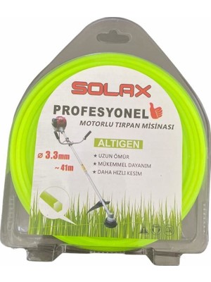 Tuba Toptaş Solax Altıgen Tırpan Misinası 3,3 mm 41 Metre