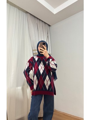 Baklava Desenli Kazak