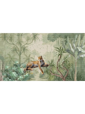 Arterior Wallpaper Ormanda Leopar Poster Duvar Kağıdı