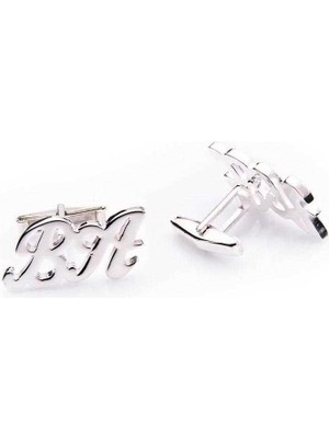 Inure Jewelry Kişiye Özel Gümüş Harf Kol Düğmesi
