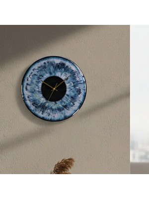 El Yapımı Doğal Ahşap & Epoksi Duvar Saati