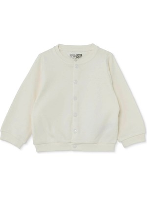 Hellobaby Hellobaby Kız Bebek Basic Hırka Çıtçıtlı Bisiklet Yaka Uzun Kol