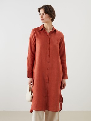 Lc Waikiki Yeni Sezon %100 Keten Kadın Gömlek Tunik