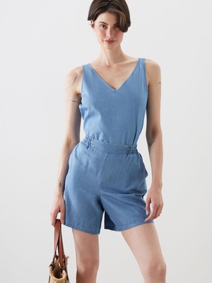 Lc Waikiki Yeni Sezon V Yaka Jean Bluz