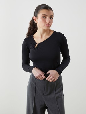 Lc Waikiki Yeni Sezon Bisiklet Yaka Kadın Bluz