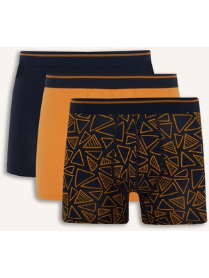 DeFacto Regular Fit Baskılı 3'lü Boxer T4929AZ26SP