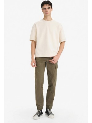 DeFacto Regular Jogger Kargo Cepli Gabardin Pantolon C9163AX26SP