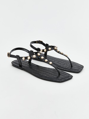 Lc Waikiki Yeni Sezon Kadın Taşlı Parmak Arası Terlik