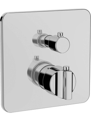 Artema Suit U A42675 Ankastre Termostatik Duş Bataryası, Sıva Üstü, V-Box, Krom