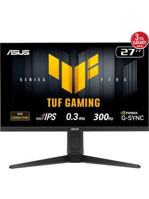 Tuba Toptaş Asus Tuf Gamıng VG27AQML5 27&amp;quot; 0.3ms, 300Hz, Qhd, Dp, 2xhdmı, Type-C, Fast IPS Panel, Düşük Mavi Işık, Freesync Premium, Gamıng Monitör