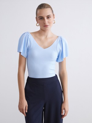 Lc Waikiki Yeni Sezon V Yaka Kadın Triko Kazak