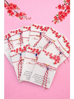 By Dilek Çetin Acessorry Kartlı ve Kalp Figürlü Marteniçka Bileklik (10 Adet)