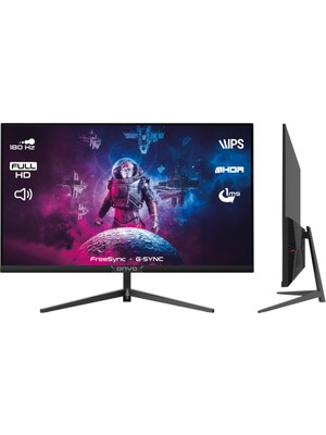Tuba Toptaş Onvo OV27MNT202G, 27&amp;quot; 1ms, 180Hz, Full Hd, 2xhdmı, Dp, 2X2W Hoparlör, Metal Ayak, IPS Panel, Nvdı G-Sync ve Amd Freesync, Gamıng Monitör