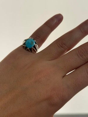 Hasyılmaz Firuze Turkuaz Taşlı 925 Ayar Gümüş Yüzük 6,90 Gram