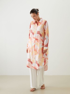 Lc Waikiki Yeni Sezon Desenli Kadın Gömlek Tunik