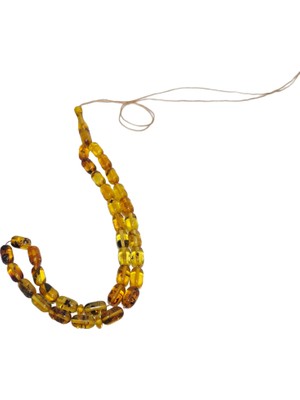 Hasyılmaz Doğal Kaya Damla Kehribar Tesbih 33LÜK 11,20 Gram