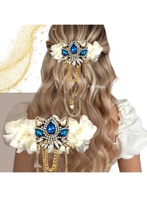 Pegu Özel Tasarım Taşlı Otomatik Lazer Kesim Toka 18