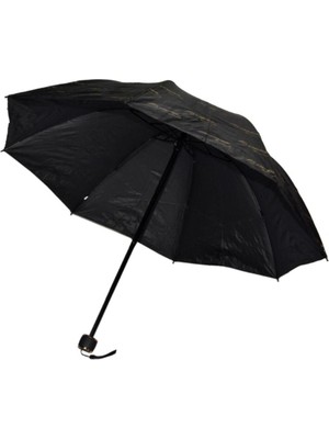 Normadia Şık Siyah Şemsiye, Hafif ve Dayanıklı, Zarif Tasarım