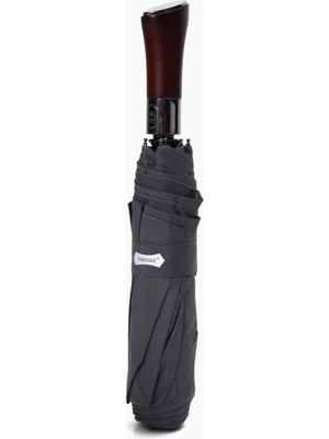 Normadia Büyük Boy Otomatik Ahşap Kavrama 3 Kademeli Şemsiye