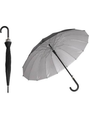 Normadia 16 Telli Rüzgarlık ve Su Geçirmez Baston Şemsiye 80 cm