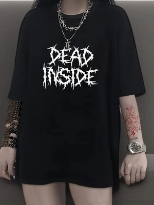 Giyim Center Canlı Harf Baskılı Büyük Boy Oversize Kısa Kollu Tişört - Yumuşak, Nefes Alabilir, Kadınlar Için Rahat Yaz ve Ilkbaharın Vazgeçilmezi - Rahat Kesim, Rahat, Şık Kadın Giysileri - Siyah