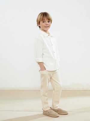 Lc Waikiki Yeni Sezon Beli Lastikli Keten Erkek Çocuk Pantolon