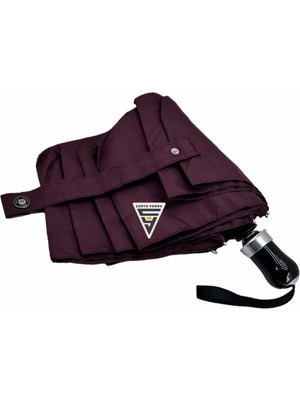 Normadia Şık ve Otomatik Kadın Şemsiye, Zarif Bordo Tasarım