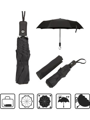 Normadia Tam Otomatik 8 Telli Rüzgarlık Su Geçirmez Şemsiye AL4662