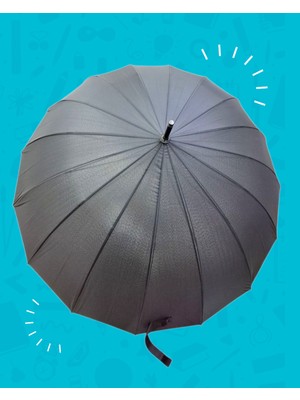 Normadia 16 Telli Ahşap Saplı Fiber Gövde Rüzgar Korumalı Şemsiye