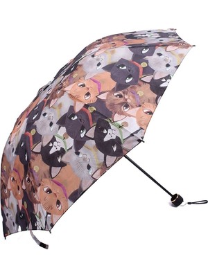 Normadia Renkli 8 Telli Kedi Şemsiye, Rüzgar Dayanıklı ve Şık Tasarım