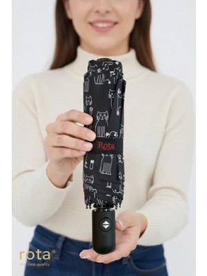 Dayanıklı Fiber Tel Tam Otomatik Şemsiye, Renkli Desen, RT-3020W