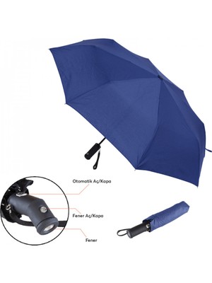 Normadia Renkli Işıklı 8 Telli Şemsiye, Şık ve Pratik Kullanım