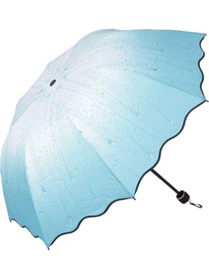 Normadia Canlı Mavi Kadın Şemsiye, Şık ve Hafif Tasarım