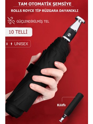 10 Tel Rüzgarlı Fiber Şemsiye, Dayanıklı ve Hafif Tasarım