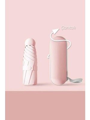 Normadia Kompakt Kılıflı Mini Seyahat Şemsiyesi, Kolay Taşıma Için Tasarlandı