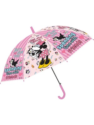 Sevimli Minnie Mouse Desenli Şemsiye ve Kılıf Seti, Kullanışlı ve Şık Tasarım