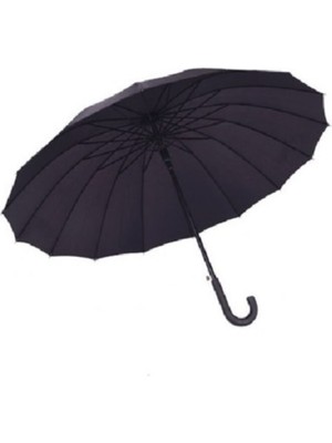 Normadia 16 Tellili Siyah Protokol Şemsiye, Dayanıklı ve Şık Tasarım