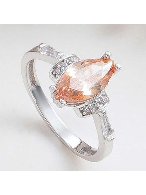 Inure Jewelry Gümüş Zirkon Taşlı Kadın Yüzük