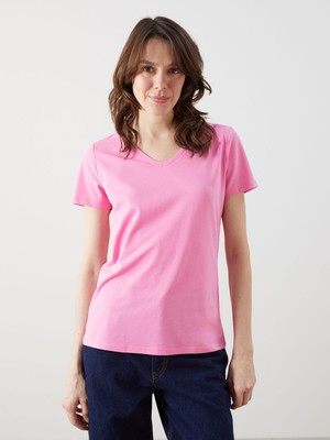 Lc Waikiki Yeni Sezon V Yaka Kadın Tişört