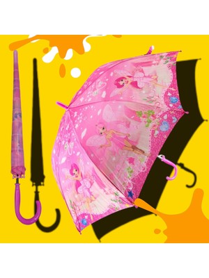 Renkli 8 Telli Bardaklı ve Düdüklü Çocuk Şemsiyesi, Eğlenceli ve Şık Tasarım