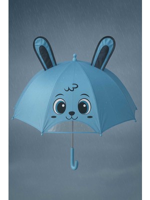 Renkli 3D Çocuk Şemsiyesi, Çift Katmanlı, Eğlenceli ve Şık Tasarım