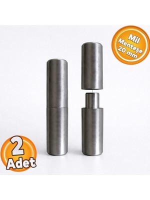 İnci Inci Mil Menteşe 20 mm Demir Kapı Menteşesi Mil Menteşe (2 Adet)