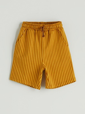 Lc Waikiki Yeni Sezon Beli Lastikli Çizgili Erkek Çocuk Şort