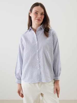 Lc Waikiki Yeni Sezon Çizgili Kadın Gömlek