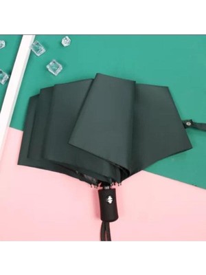 Tam Otomatik Çanta Boy Yeşil Renkli Şemsiye