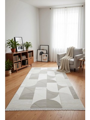 Yağmurser Ekselans Yumuşak Dokulu Kaymaz Taban Halı Yolluk 3060 Krem