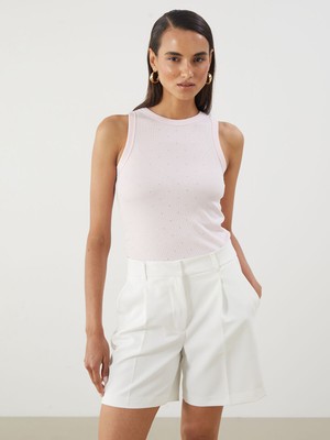 Lc Waikiki Yeni Sezon Bisiklet Yaka Taşlı Kadın Atlet