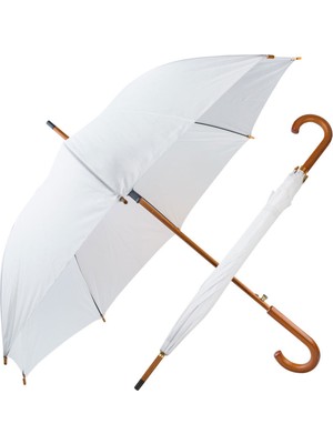 Normadia Dayanıklı Ahşap Saplı Otomatik Açılır Fiber Karbon Şemsiye